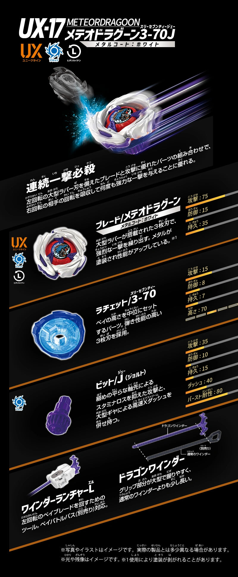 UX-17 Meteor Dragoon 3-70J (inkl. Launcher)